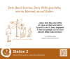 Schild der Station 2 des Vaterunserweges
